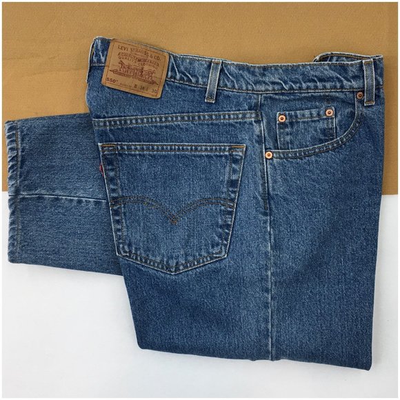 Levi's Other - Vintage Levis 550 Mens Denim Jeans Relaxed Fit Size 36x30 Blue Wash Pants USA
